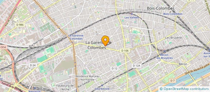 localisation de l'entreprise TRANSPORTS NAUDIN  LA GARENNE-COLOMBES