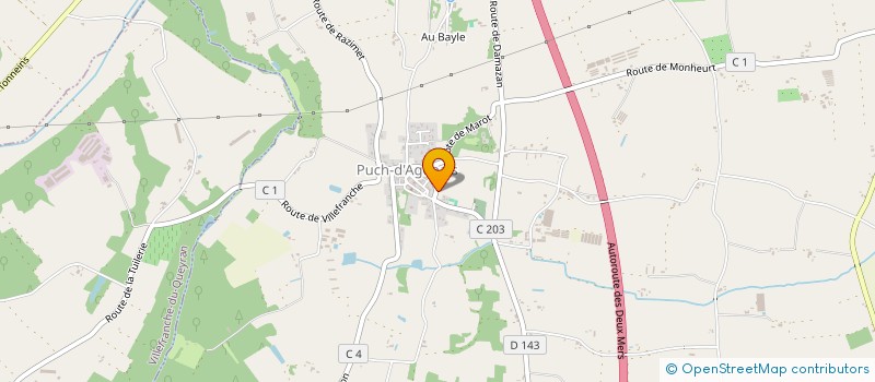 localisation de l'entreprise TRANSPORTS NICOLAS ARNAUD  PUCH-D'AGENAIS