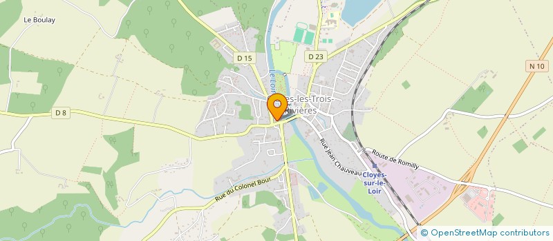 localisation de l'entreprise TRANSPORTS NICOLAS COUPE à CLOYES-LES-TROIS-RIVIERES