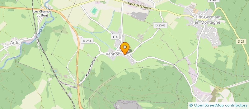 localisation de l'entreprise TRANSPORTS NICOLAS SALVI  VANNOZ