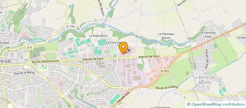 localisation de l'entreprise TRANSPORTS NICOLLE à SAINT-LO