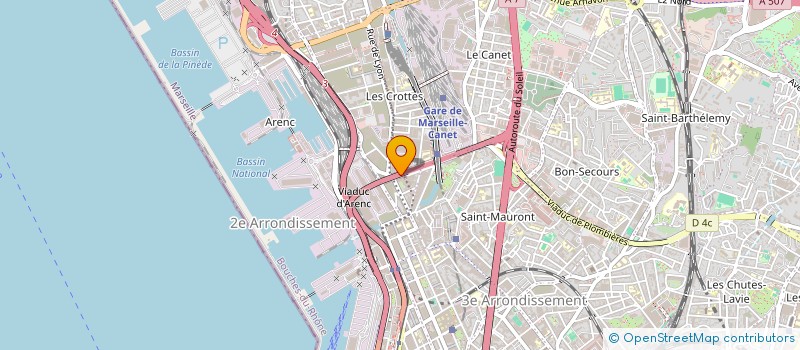 localisation de l'entreprise TRANSPORTS NK à MARSEILLE
