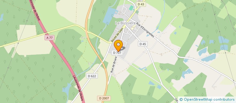 localisation de l'entreprise TRANSPORTS NOEL  LA BUSSIERE