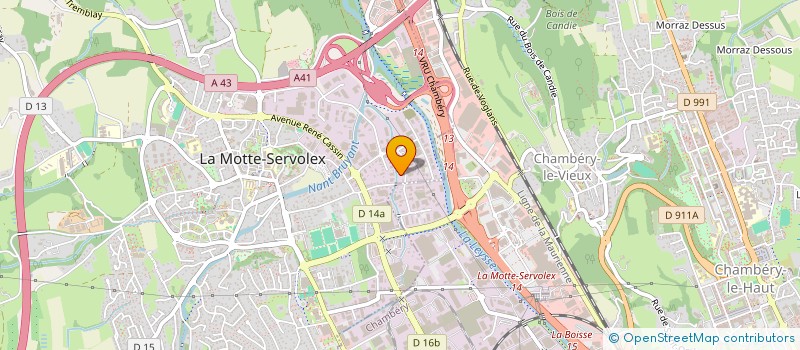 localisation de l'entreprise TRANSPORTS NORBERT DE SOUSA  LA MOTTE-SERVOLEX