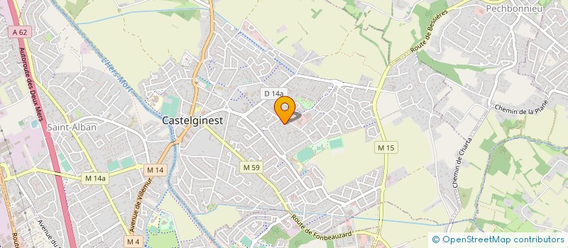 localisation de l'entreprise TRANSPORTS NORD TOULOUSAIN  CASTELGINEST