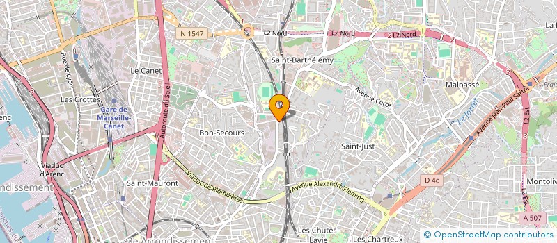 localisation de l'entreprise TRANSPORTS NOUR à MARSEILLE