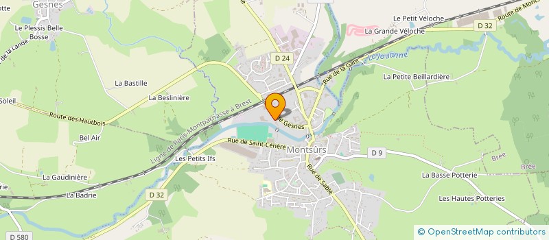 localisation de l'entreprise TRANSPORTS OLIVIER SARL à MONTSURS