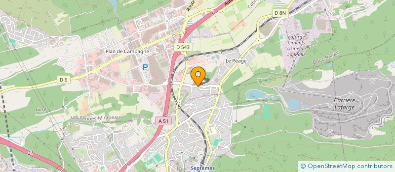 localisation de l'entreprise TRANSPORTS OLLIVIER à LES PENNES-MIRABEAU