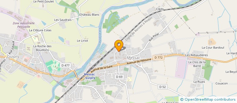 localisation de l'entreprise TRANSPORTS ORAIN à GUIPRY-MESSAC