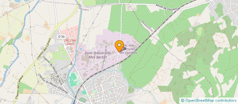 localisation de l'entreprise TRANSPORTS PAGES à VAUVERT
