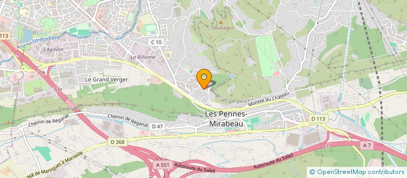 localisation de l'entreprise TRANSPORTS PALLODEL  LES PENNES MIRABEAU