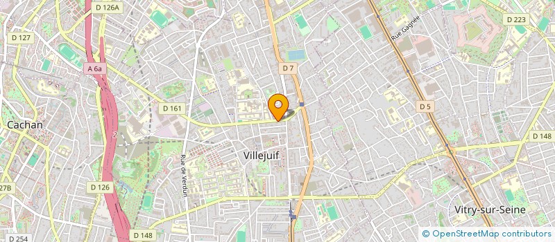 localisation de l'entreprise TRANSPORTS PARIS MENILMONTANT à VILLEJUIF