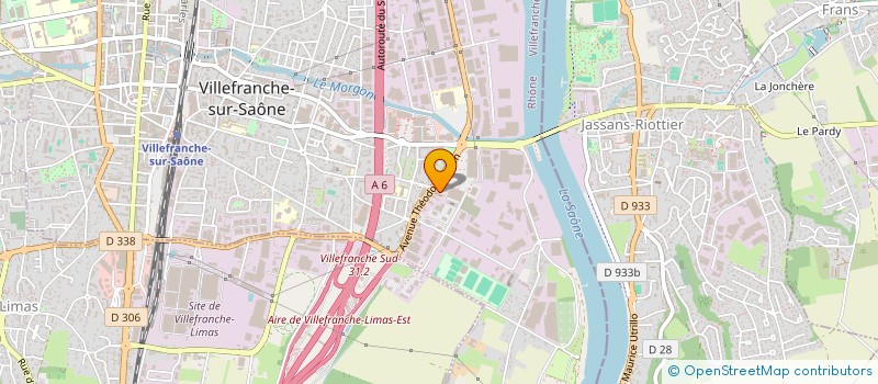 localisation de l'entreprise TRANSPORTS PARIS SEBASTIEN  VILLEFRANCHE-SUR-SAONE