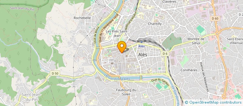localisation de l'entreprise TRANSPORTS PASCAL à ALES