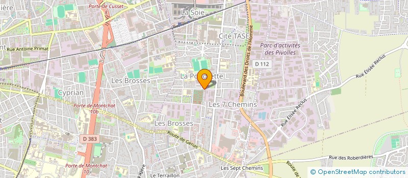 localisation de l'entreprise TRANSPORTS PASCAL  VAULX-EN-VELIN