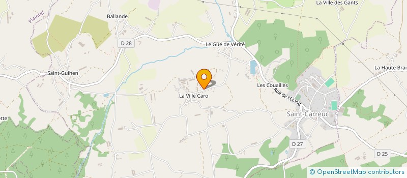 localisation de l'entreprise TRANSPORTS PASCAL DESANEAUX à SAINT-CARREUC