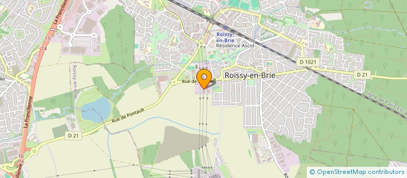 localisation de l'entreprise TRANSPORTS PASCAL FAVRE à ROISSY EN BRIE