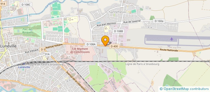 localisation de l'entreprise TRANSPORTS PASQUARELLI à CHANTEHEUX