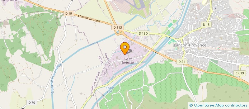 localisation de l'entreprise TRANSPORTS PATRICK MEYNIER à LANCON-PROVENCE