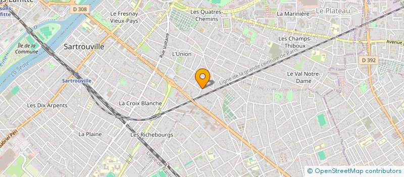 localisation de l'entreprise TRANSPORTS PAUL MANUEL FERNAND  SARTROUVILLE