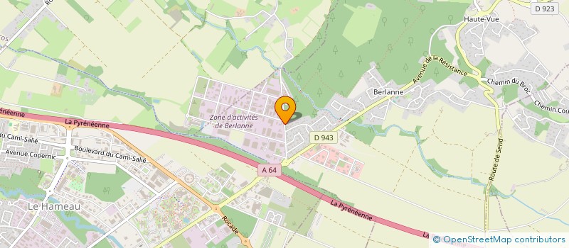 localisation de l'entreprise TRANSPORTS PEBROCQ  SERRES-CASTET