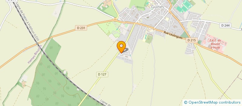 localisation de l'entreprise TRANSPORTS PECQUEUR  GUINES