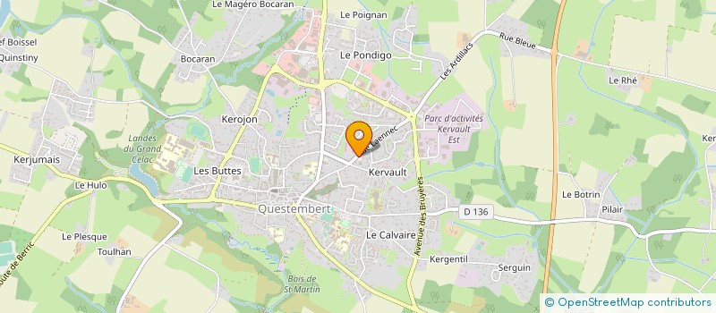 localisation de l'entreprise TRANSPORTS PEDRON à QUESTEMBERT