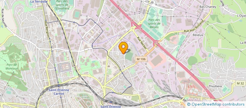 localisation de l'entreprise TRANSPORTS PEJY à SAINT-ETIENNE