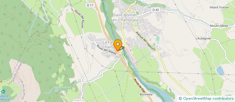 localisation de l'entreprise TRANSPORTS PELLEGRIN à SAINT-BONNET-EN-CHAMPSAUR