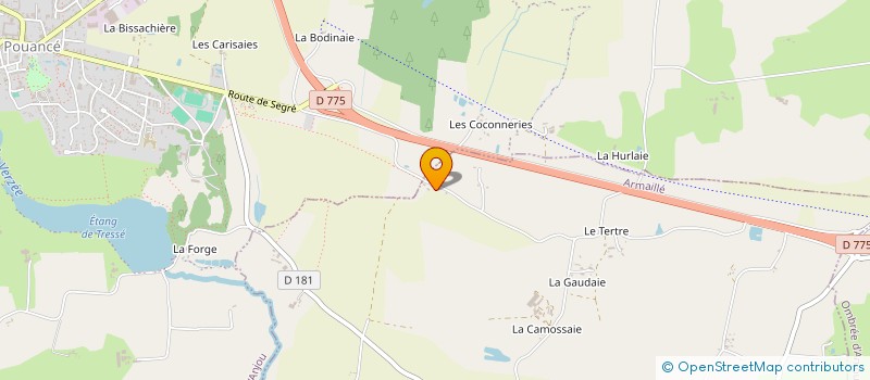 localisation de l'entreprise TRANSPORTS PELTIER  ARMAILLE