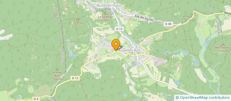 localisation de l'entreprise TRANSPORTS PELTIER SARL à AUXELLES-BAS