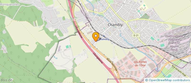 localisation de l'entreprise TRANSPORTS PEROCHON SARL  CHAMBLY