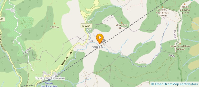 localisation de l'entreprise TRANSPORTS PEROIS FRERES  TOUET-DE-L ESCARENE