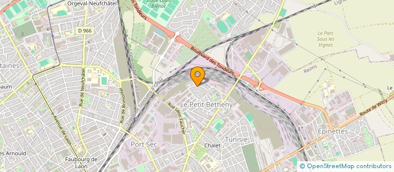 localisation de l'entreprise TRANSPORTS PERON  BETHENY