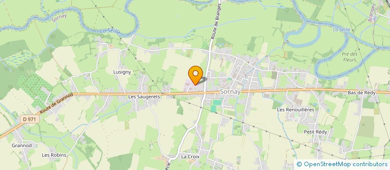 localisation de l'entreprise TRANSPORTS PERRIN à SORNAY