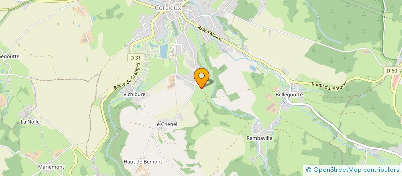 localisation de l'entreprise TRANSPORTS PERRIN M & M à CORCIEUX