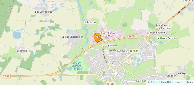 localisation de l'entreprise TRANSPORTS PERROCHEAU ET FILS  LEGE