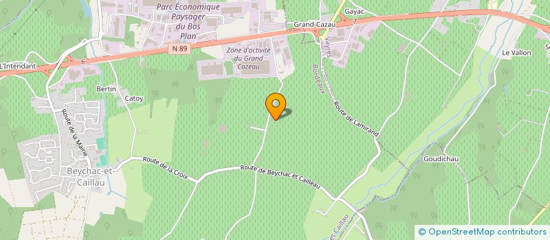 localisation de l'entreprise TRANSPORTS PETIGNAUD  BEYCHAC-ET-CAILLAU