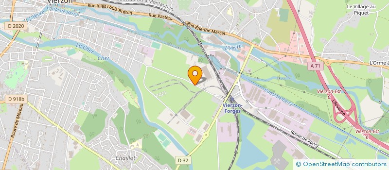 localisation de l'entreprise TRANSPORTS PETIT  VIERZON