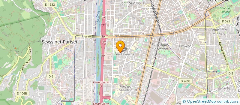 localisation de l'entreprise TRANSPORTS PETIT à GRENOBLE