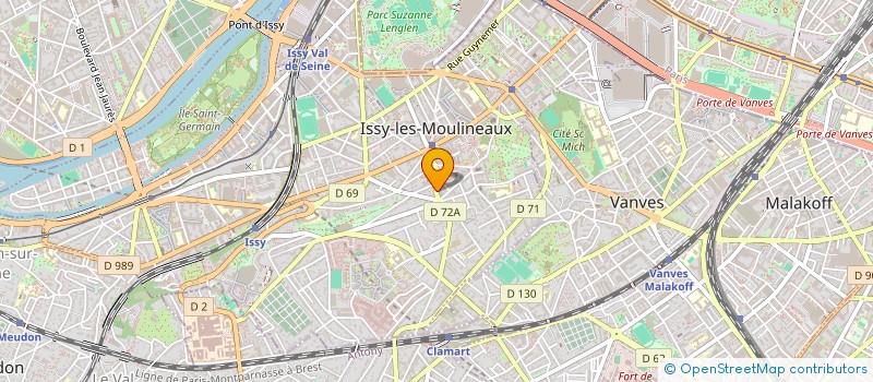localisation de l'entreprise TRANSPORTS PETITJEAN à ISSY-LES-MOULINEAUX