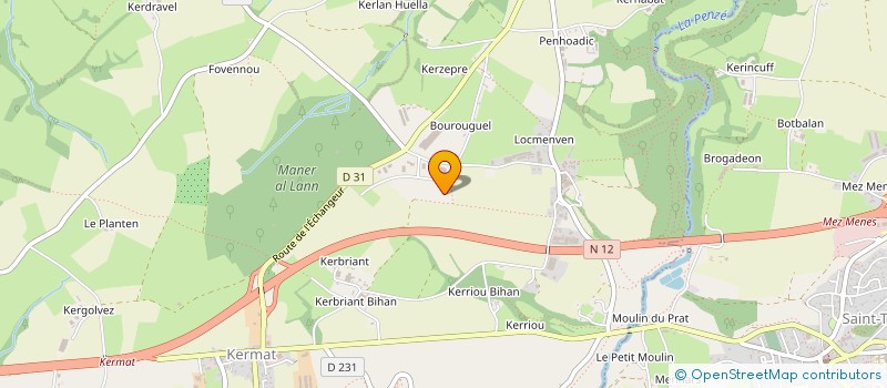 localisation de l'entreprise TRANSPORTS PETROLIERS DE L'OUEST  GUICLAN