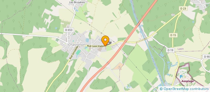 localisation de l'entreprise TRANSPORTS PEZZINI-LEFRANC à CHAVIGNON