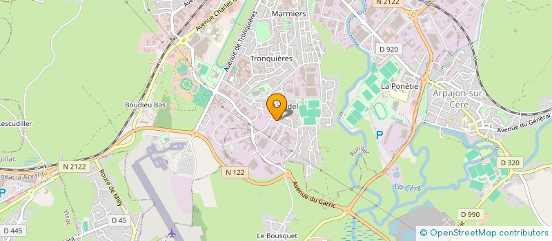 localisation de l'entreprise TRANSPORTS PHARMACEUTIQUES CANTALIENS à AURILLAC