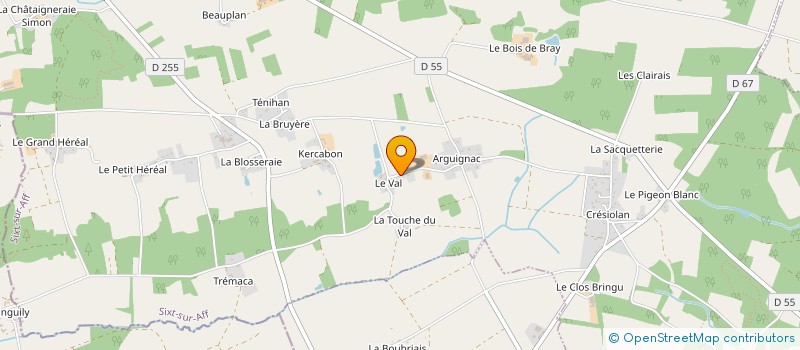 localisation de l'entreprise TRANSPORTS PHILIPPE MORISSEAUX à SAINT-JUST
