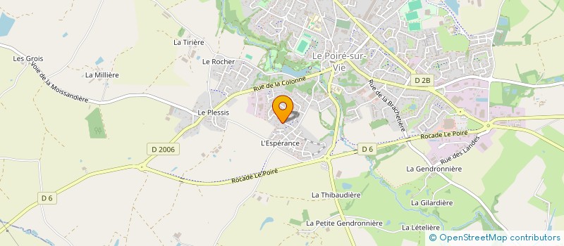 localisation de l'entreprise TRANSPORTS PHILIPPE TRICHET à LE POIRE-SUR-VIE