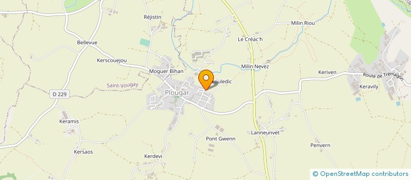 localisation de l'entreprise TRANSPORTS PICART  PLOUGAR