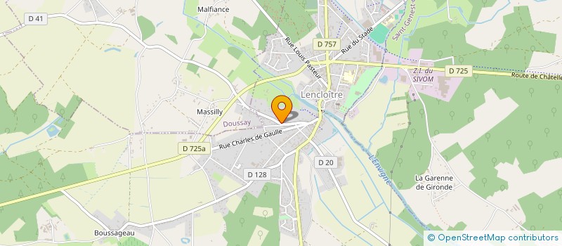 localisation de l'entreprise TRANSPORTS PIERRE à LENCLOITRE