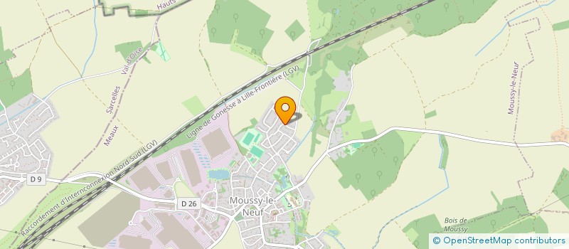 localisation de l'entreprise TRANSPORTS PIERRE ROSSION  VILLENEUVE-SOUS-DAMMARTIN