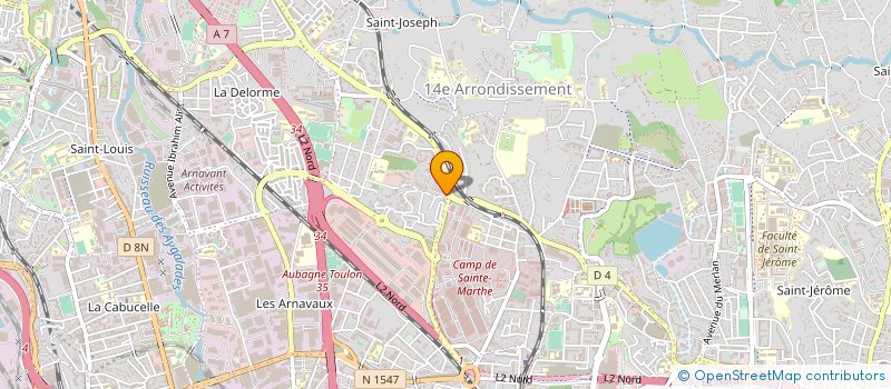 localisation de l'entreprise TRANSPORTS PIOMBINO à MARSEILLE